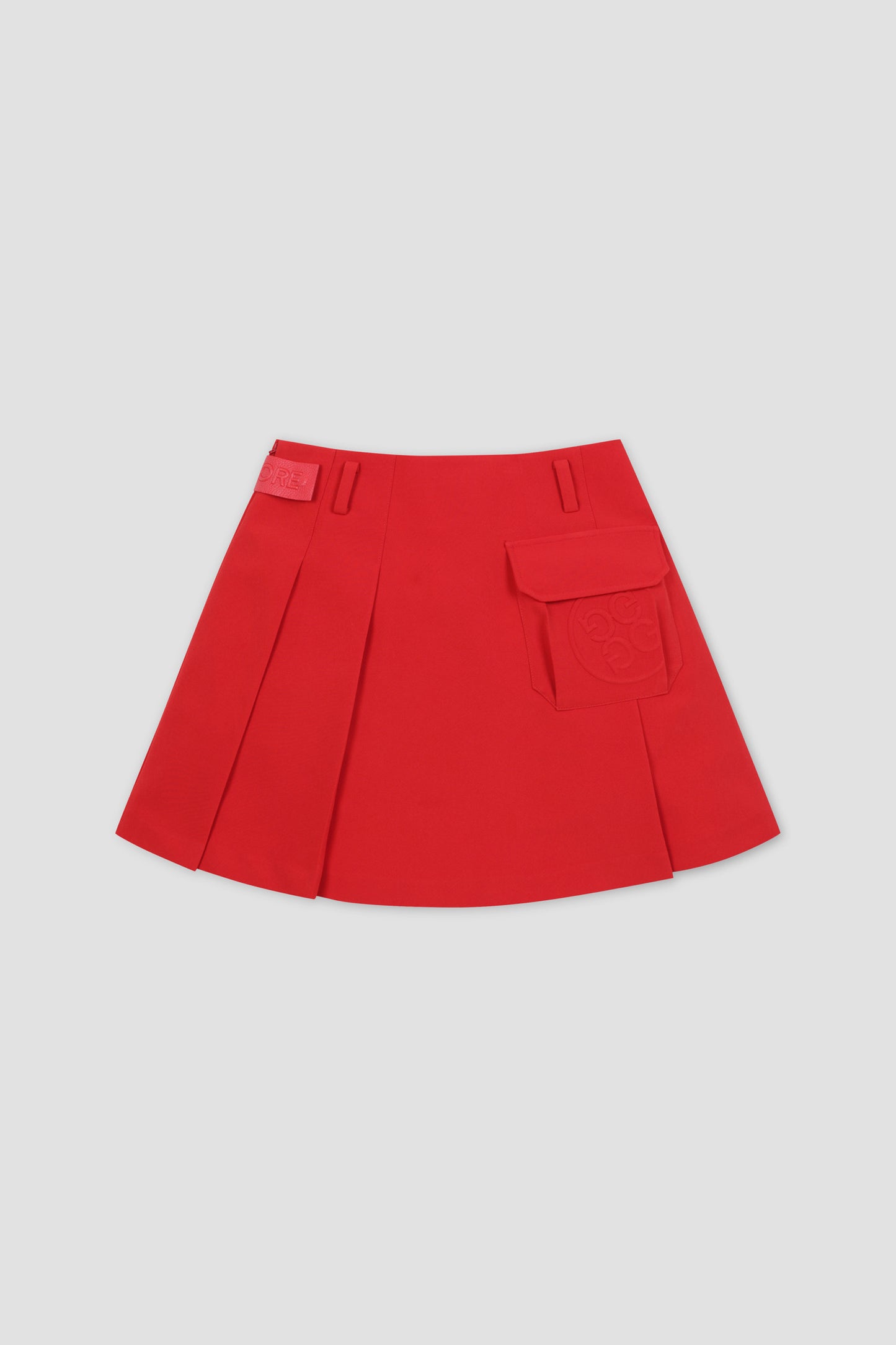 POCKET PLEATS SKIRT(WOMEN)레드